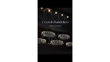 5 Rings Crystal Pendant Light