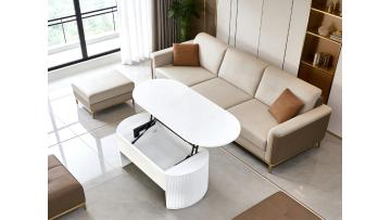 BR-AD-24923 Sleek Modern Coffee Table with Hidden Storage for Contemporary Living Spaces