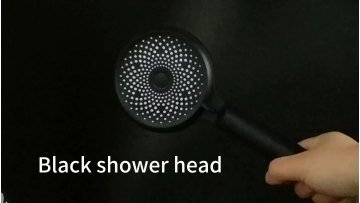 Alcachofa de la ducha ABS Black Showerhead Multi 3 Functions Shower hand For Bathroom1