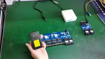 5-24V DC IN RPOE 155M 2SC Fiber Switch Black PCBA Board Reverse POE Optical 10/100M 2FO 4LAN Media Converter1