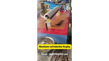 Aluminum rod induction forging