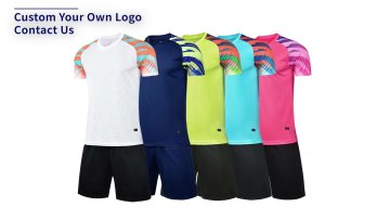High Quality Football Shirt Maker Soccer Jersey New Design Team Sport Training Soccer Wear Shirts Blue and White Soccer Uniforms1