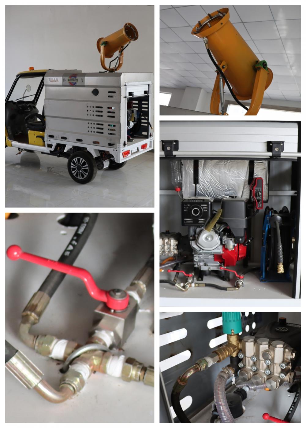 Ground flushing vehicle