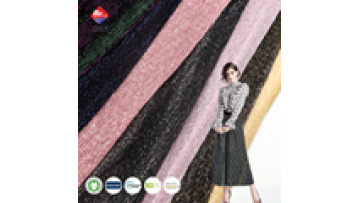 New Arrival Metallic Foil Pleated Fabric 100% Polyester Colorful Stretch Foil Fabric for Ladies Summer Dress1