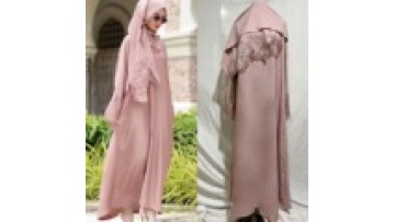 M189 Chiffon Khimar  Khimar Dubai Women Maxi Long Abaya Muslim Dress Hijab  Khimar Abaya 2 Piece1