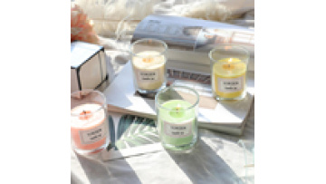 Factory customization Frosting Glass Candle Jar Container Para Vela Candle Holder1