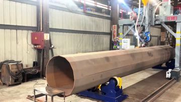 Gantry big diameter pole welding machine