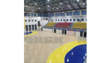 High Quality Basketball Court Glossy Hard  Sports Wooden Floor Fiba Fixed Floating1