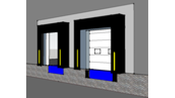 Rubber Industrial sectional Dock Shelter mechanical dock shelter adjustable loading system Dock Shelters1