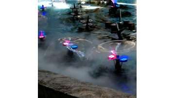 Pool Fountain Combined Water Patterns