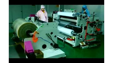 slitting and rewinding machine with laminating