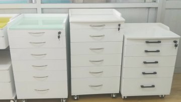New Product In China 4 Drawers Stainless Steel Clinic Office Dental Trolley Cabinet1