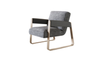 Modern lounge armchair luxury gold metal frame single sofa chair for living room furniture1