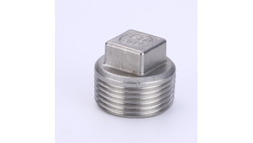 stainless steel male thread square plug