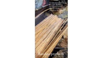 Raw material processing of bamboo cladding