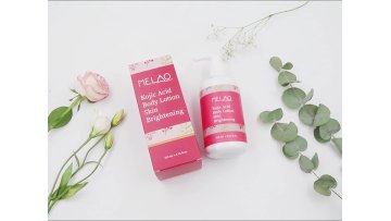 OEM/ODM MELAO Private label premium vegan organic natural skin care whitening lightening nourishing kojic acid body lotion1