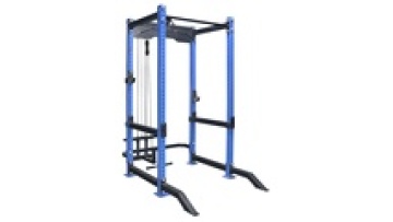 Power Cage With Lat Pulldown Cable Crossover System Squat Rack Steel Multi Function Power Rack1