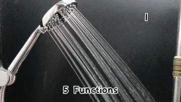 High Pressure Powerful  Shower Spray Handheld Shower Head 5-Setting Handheld Rain Shower1