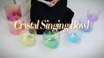 Q're Chakra Harmony Curve Crystal Singing Bowl