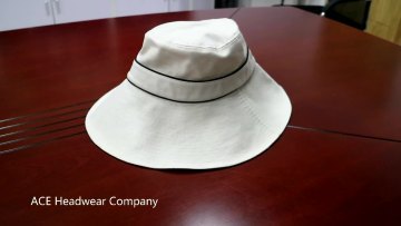  Large Wide Brim Linen Bucket Hat