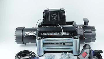 12000lbs car winches steel cable