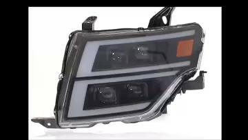 Plastic Front Lamp Modified LED Streamer Steering Head Lamp For  Pajero V971
