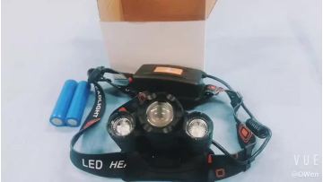 NEW Zoom Head Torch Waterproof 10W 3LED USB Rechargeable Headlamp Flashlight1
