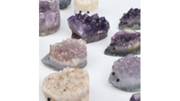 Wholesale Natural Crystal Gemstone Animal Handmade Amethyst Cluster Hedgehogs for Decoration1