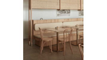 Low price modern furniture fast food I shape leather and wood sectional  booth sofa for  bench restaurants1