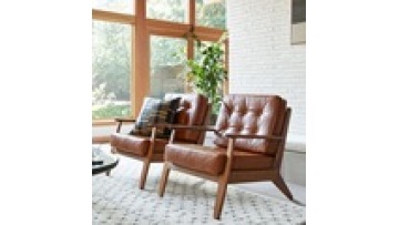New innovation modern minimalist simple velvet fabric comfort reclining  leisure wooden lounge living room chair1