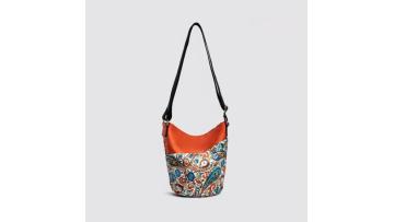 Retro floral pattern ladies' cross-body bag