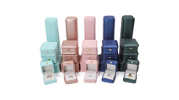 Han Hong wholesale custom logo jewelry packaging box Crown jewelry box Bracelet pendant necklace ring PU leather jewelry box1