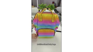 Color-changing hand-held mommy bag