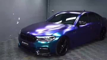 Satin purple blue chameleon