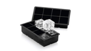 8 holes silicone ice bars Reusable silicone ice cube tray for Whiskey silicone  Ice Cube Tray With Lid Bin Shovel1