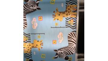 Livite 0.34mm  white with cartoon animal patterns PVC durable coated fabric swimming pool materials is in production.