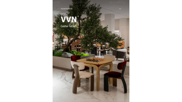 LV VVN Gaming Table, Italian Luxury Corner Table