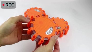 Best road flares Battery Operated magnetic led flash warning light, 9 modes strobe warning light led1