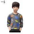 Fall Retail Cotton Colorful clothes Boy's Sweater O-Neck Knit pullovers Kids Clothing Children's Long sleeve T-shirt Keep warm