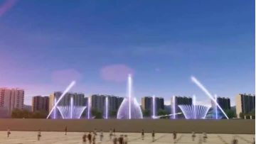 Beautiful music fountain design