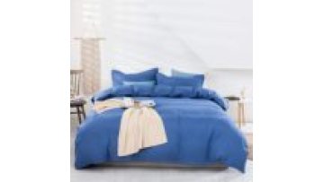 Soft Hypoallergenic 100% Organic Bamboo Bedding Solid Color Customized 300TC Bamboo Bed Sheet Set/Duvet Cover Set1