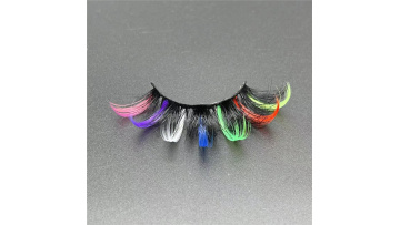 multi coloured eyelashes