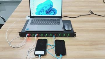 20-port 1U cabinet type dual-port fast charger10-