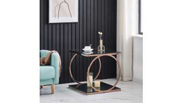 TL-AS519 Dual-Tier Rose Gold  Side Table