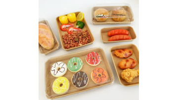 Paper sushi trays
