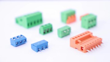 Factory supply 5.0mm right angle HQ128R screw type bus bar terminal block fast connector iron cage1