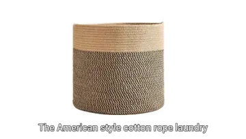 Cotton Rope Woven Baskets for Laundry and Storage1