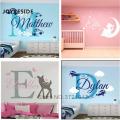 JOYRESIDE Personalized Names Wall Sticker Home Bedroom Custom Name Wall Decal Different Designs Choose Wall Sicker Vinyl WM001