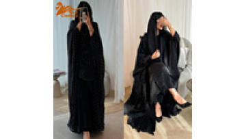 2025 Modest Open Abaya Summer Hot Fix Dress Middle Eastern Islamic Abaya Casual Fashion Coat Robe Muslim Women Dress with Hijab1