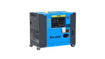 7KW silent Diesel Generator with AVR handles and wheels1
